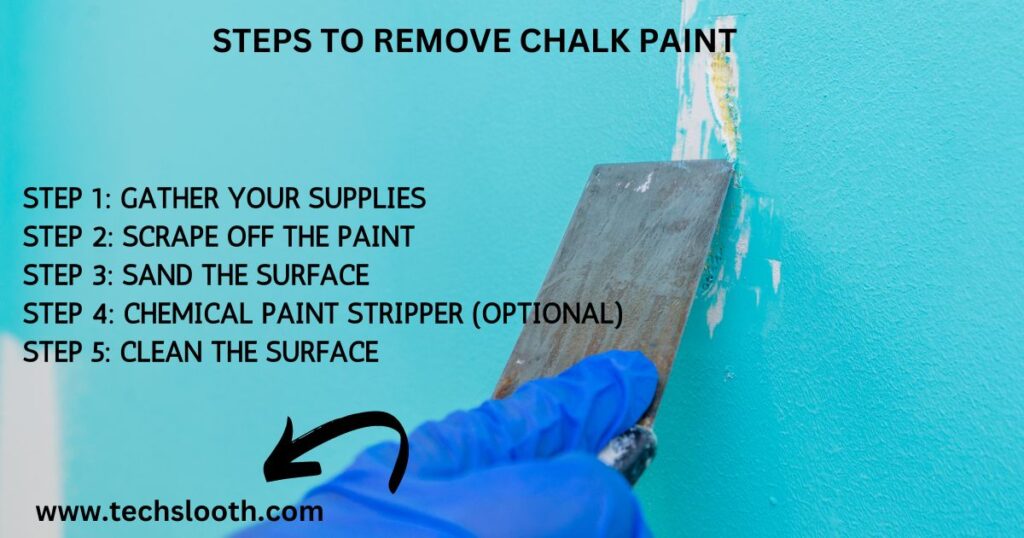 steps how to remove chalk paint